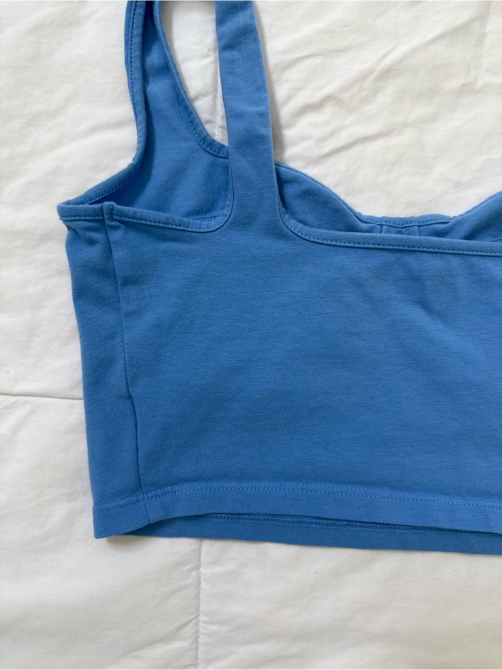Small periwinkle blue Bralette Crop Top - coordinated set available - Picture 9 of 11